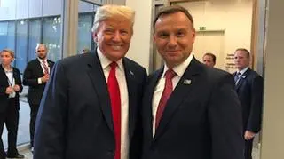 U.S. President Donald Trump with his Polish counterpart Andrzej Duda