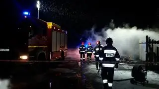 Pożar gasiły 4 zastępy PSP