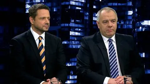 Jacek Sasin i Rafał Trzaskowski byli gośćmi "Kropki nad i"