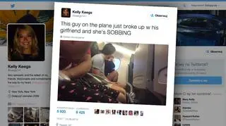Keely Keegs relacjonowała rozstanie nieznajomej pary w internecie
