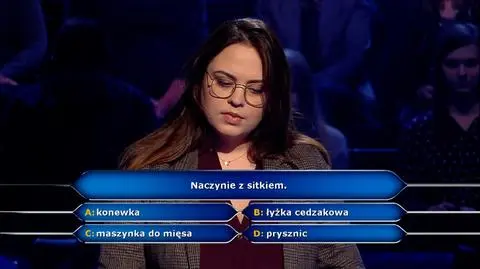 "Milionerzy": naczynie z sitkiem to?