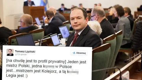 Radny z Poznania niecenzuralnie po meczu Lech - Legia