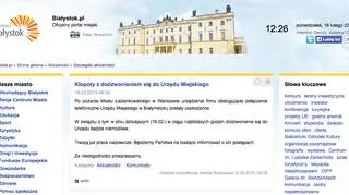 Informacja pojawiła się na internetowej stronie urzędu