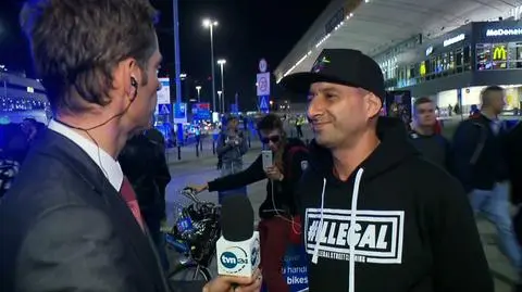 Wujek Samo Zło na trasie przejazdu Donalda Trumpa