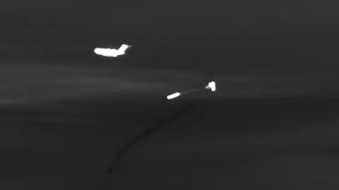 Odpalenie rakiety balistycznej w powietrzu. Test wojska USA