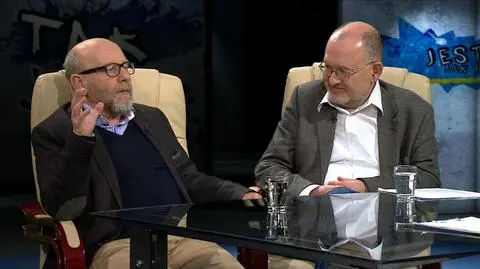 Paweł Śpiewak i Tomasz Żukowski w programie Tak jest