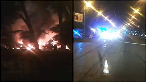 Wrocław. Płonął budynek najstarszego dworca kolejowego w Polsce