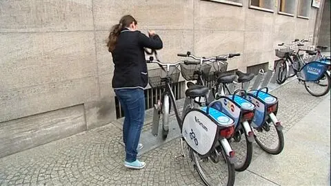 Poślizg miejskiego roweru