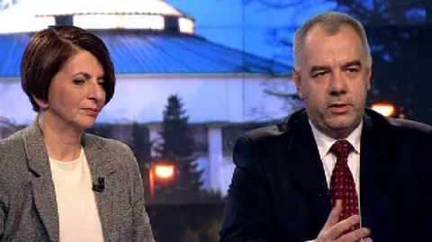 Julia Pitera i Jacek Sasin byli gośćmi "Faktów po Faktach"