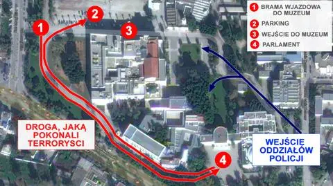 Do zamachu doszło na wspólnym terenie dzielonym przez Muzeum Bardo i parlament