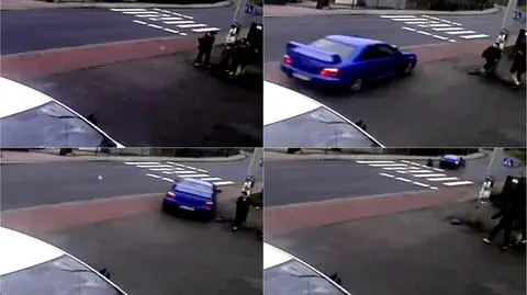 Rozpędzone subaru prawie wjechało w dzieci