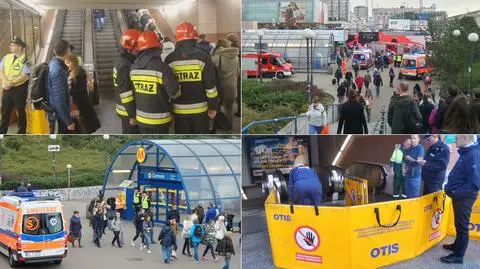 Escalator at the Centrum metro station in Warsaw suddenly sped up and injured three people