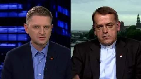 Andrzej Rozenek i ks. Dariusz Oko byli gośćmi "Kropki nad i" 