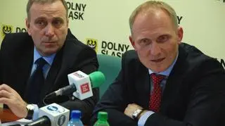 Rafał Jurkowlaniec z Grzegorzem Schetyną