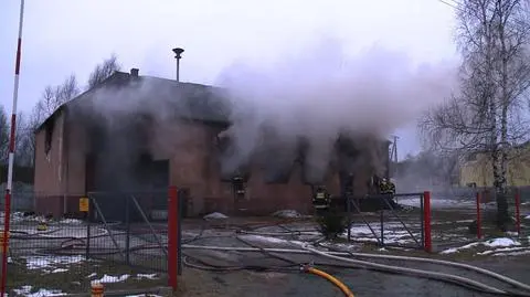 Pożar w remizie strażackiej