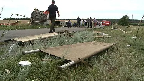 Z miejsca katastrofy malezyjskiego samolotu w obwodzie donieckim przetransortowano ostatnie trumny ze szczątkami ofiar 