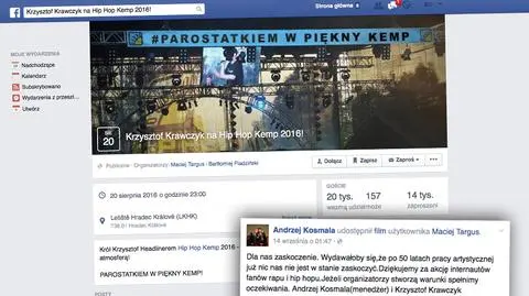 Internauci chcą Krzysztofa Krawczyka na Hip Hop Kempie