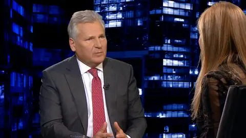Aleksander Kwaśniewski w "Kropce nad i" w TVN24