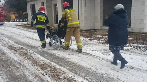 Głowienka. Rozszczelnił się gazociąg, strażacy ewakuowali mieszkańców