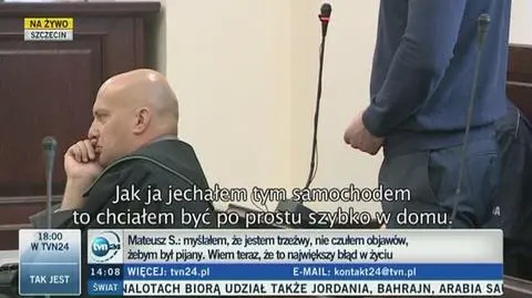 "Chciałem po prostu szybko być w domu"