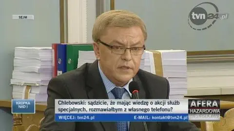 Chlebowski o spotkaniu na cmentarzu