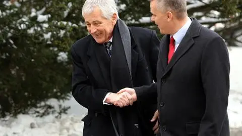 Chuck Hagel przyjechał w czwartek do Warszawy 