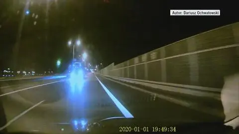 Ciężarówka jechała pod prąd na S8