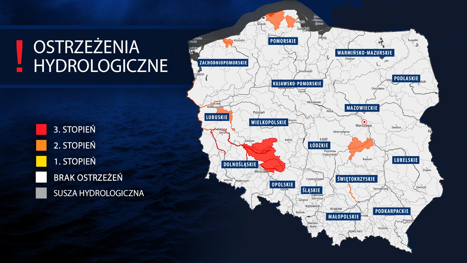 Ostrzeżenia hydrologiczne IMGW