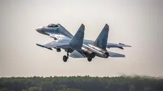 Ćwiczenia załogi rosyjskiego Su-30SM