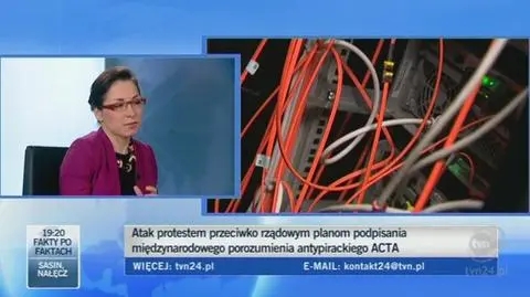 Czym grozi przyjęcie ACTA? (TVN24, 22 stycznia)