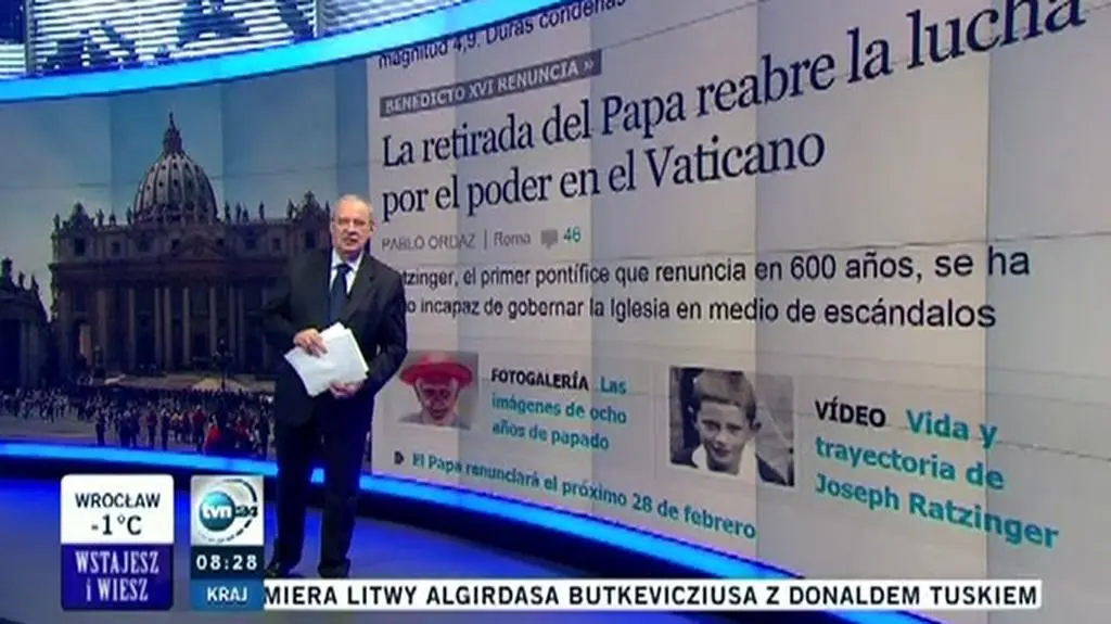 Decyzja Benedykta XVI na łamach światowej prasy