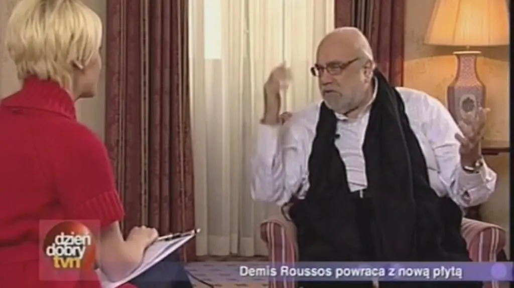 Demis Roussos rozmawia z Magdą Mołek