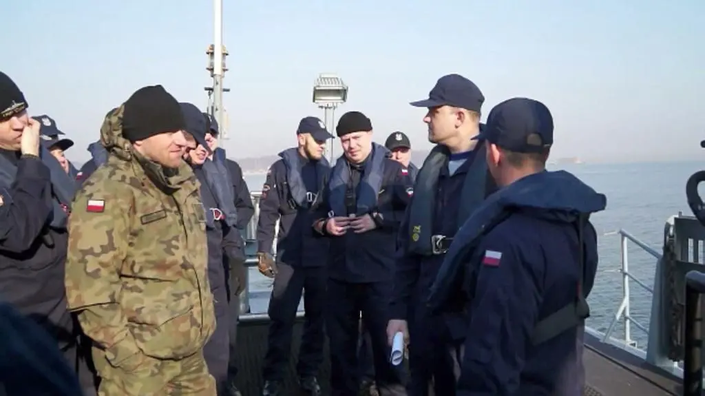 Detonacja miny w Gdyni 