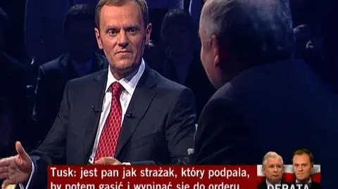"Dla mnie Ciebie zabić, to jak splunąć" - tak według relacji Tuska miał powiedzieć do niego Kaczyński (Archiwum)
