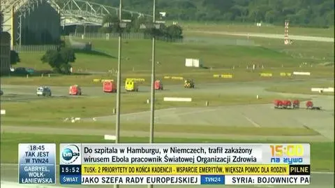 Do szpitala w Hamburgu trafił zakażony wirusem