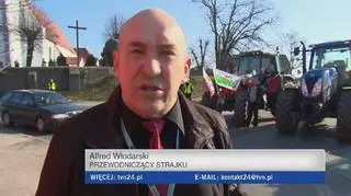 Dolnośląscy rolnicy protestowali w niedzielę