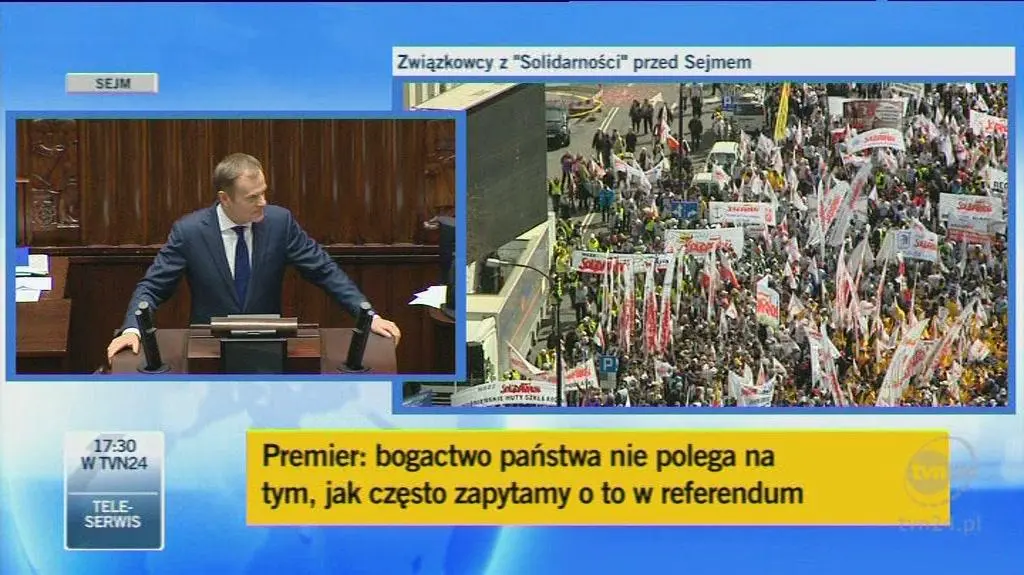 Donald Tusk atakuje szefa "Solidarności"
