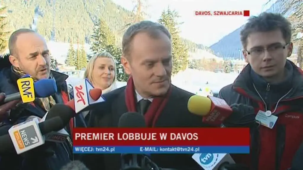 Donald Tusk po angielsku (TVN24)