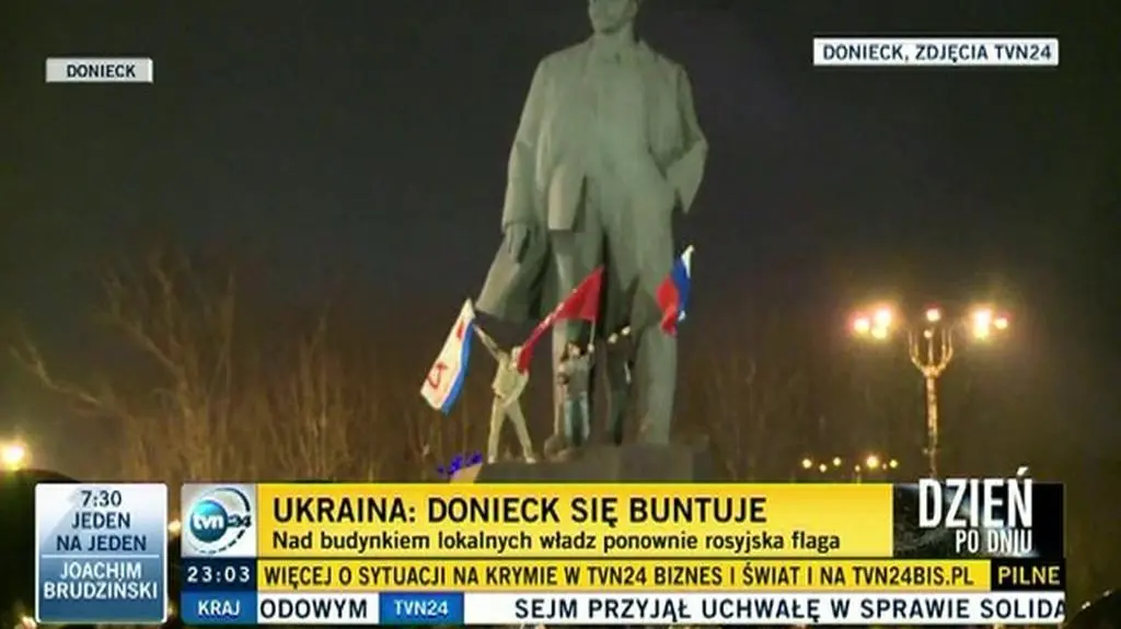 Donieck: zgromadzenie zwolenników władz w Kijowie
