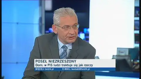 Dorn: Partia nie jest własnością Kaczyńskiego