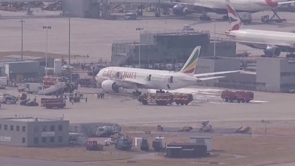  Dreamliner zapalił się na Heathrow 
