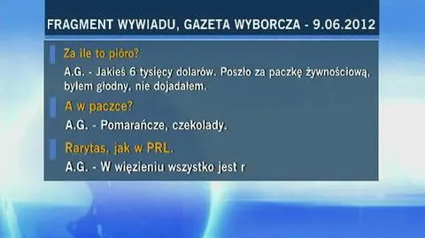 Drogi zegarek oddał za dodatkowe kąpiele. Fragment wywiadu z Aleksandrem G. z 2012 r.