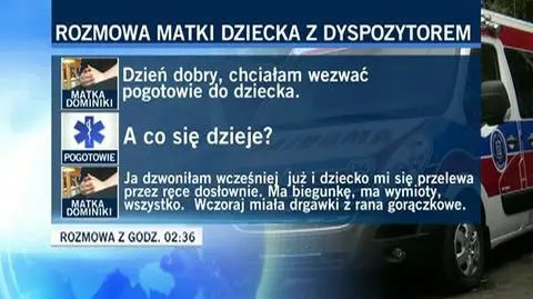 Druga rozmowa matki z dyspozytorem