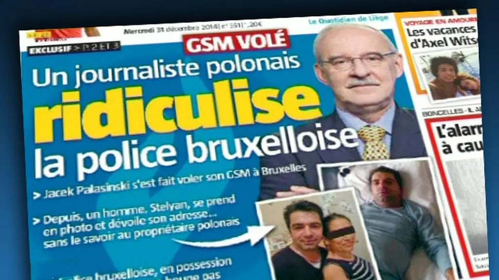Drugie życie telefonu Jacka Pałasińskiego w belgijskiej prasie 