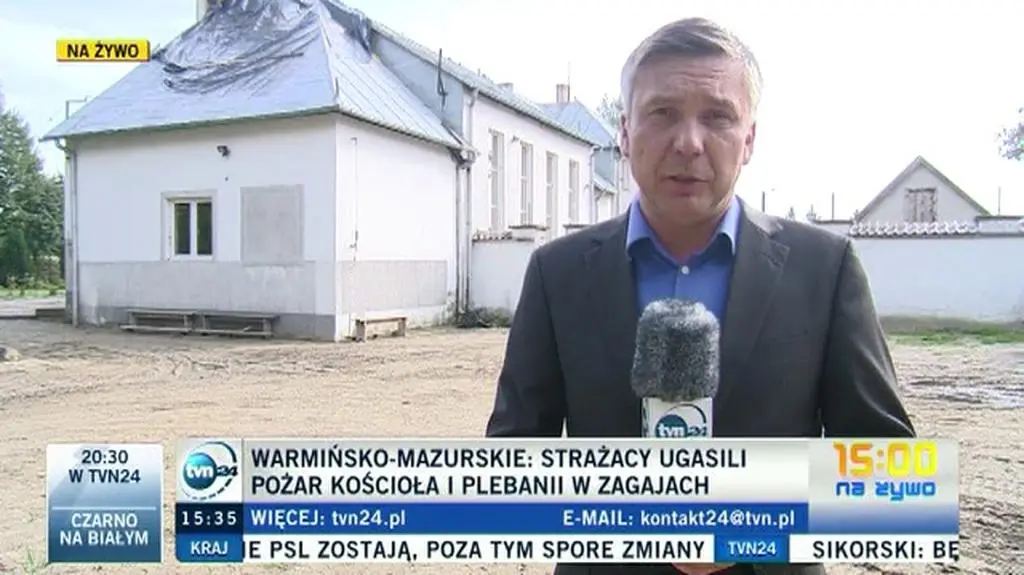 Duże straty po pożarze kościoła w Zagajach 