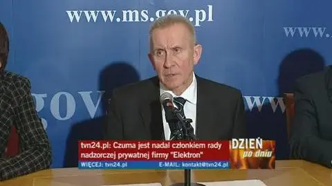 Dzień wcześniej minister zaprzeczał, że zasiada w spółce