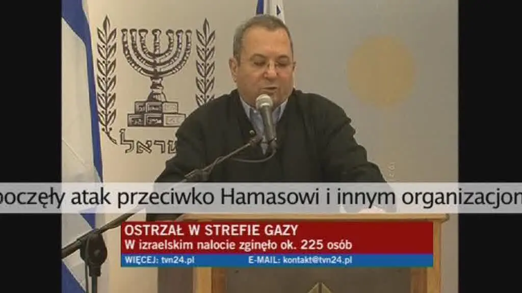 Ehud Barak Minister Obrony Izraela