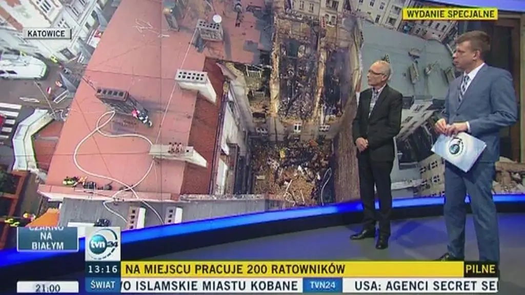 Ekspert: można domniemywać, że wybuch gazu nastąpił od ulicy