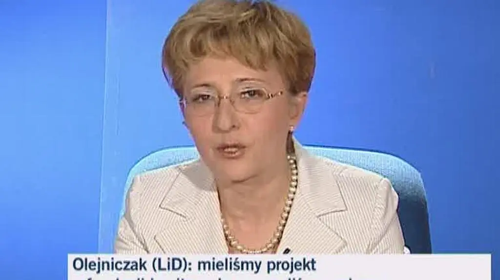 Elżbieta Radziszewska z PO nie przypomina sobie gotowego programu SLD (TVN24)