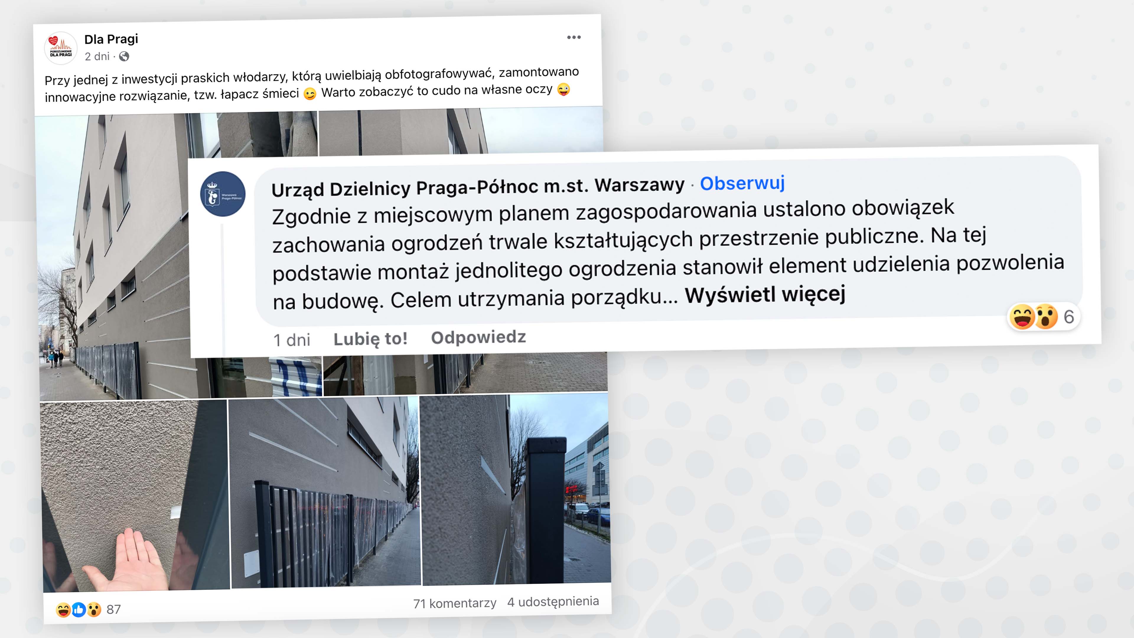 W mediach społecznościowych toczy się dyskusja o budowie ogrodzenia